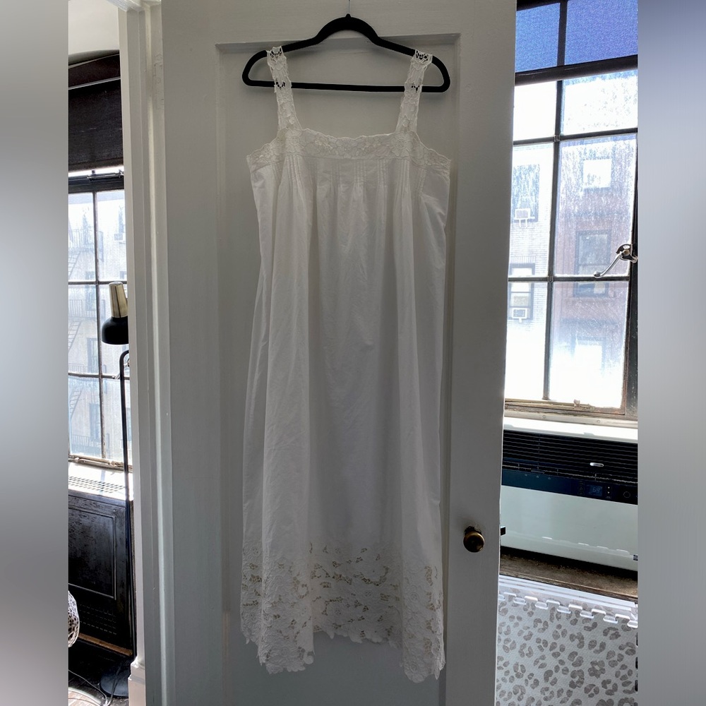DOEN WHITE COTTON LACE DRESS